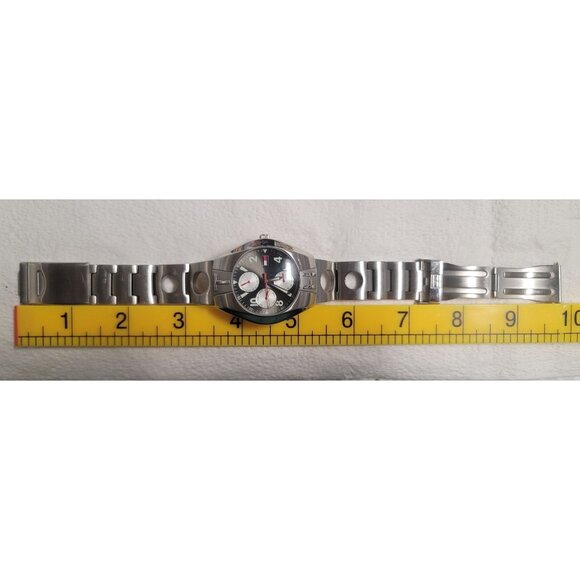 Tommy Hilfiger Mens Stainless Steel Watch F90181 Dial Multifunction Glow Hands - Picture 12 of 14